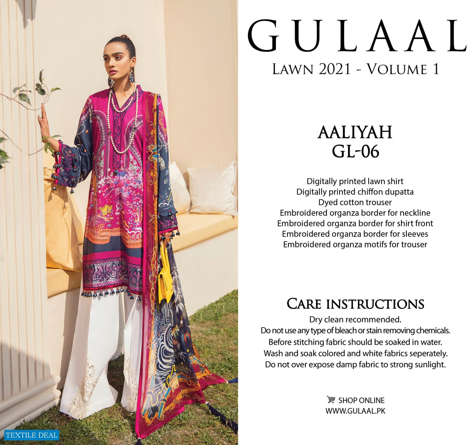 Gulaal Lawn 2021 Vol-1 Wholesale Branded Pakistani Dress