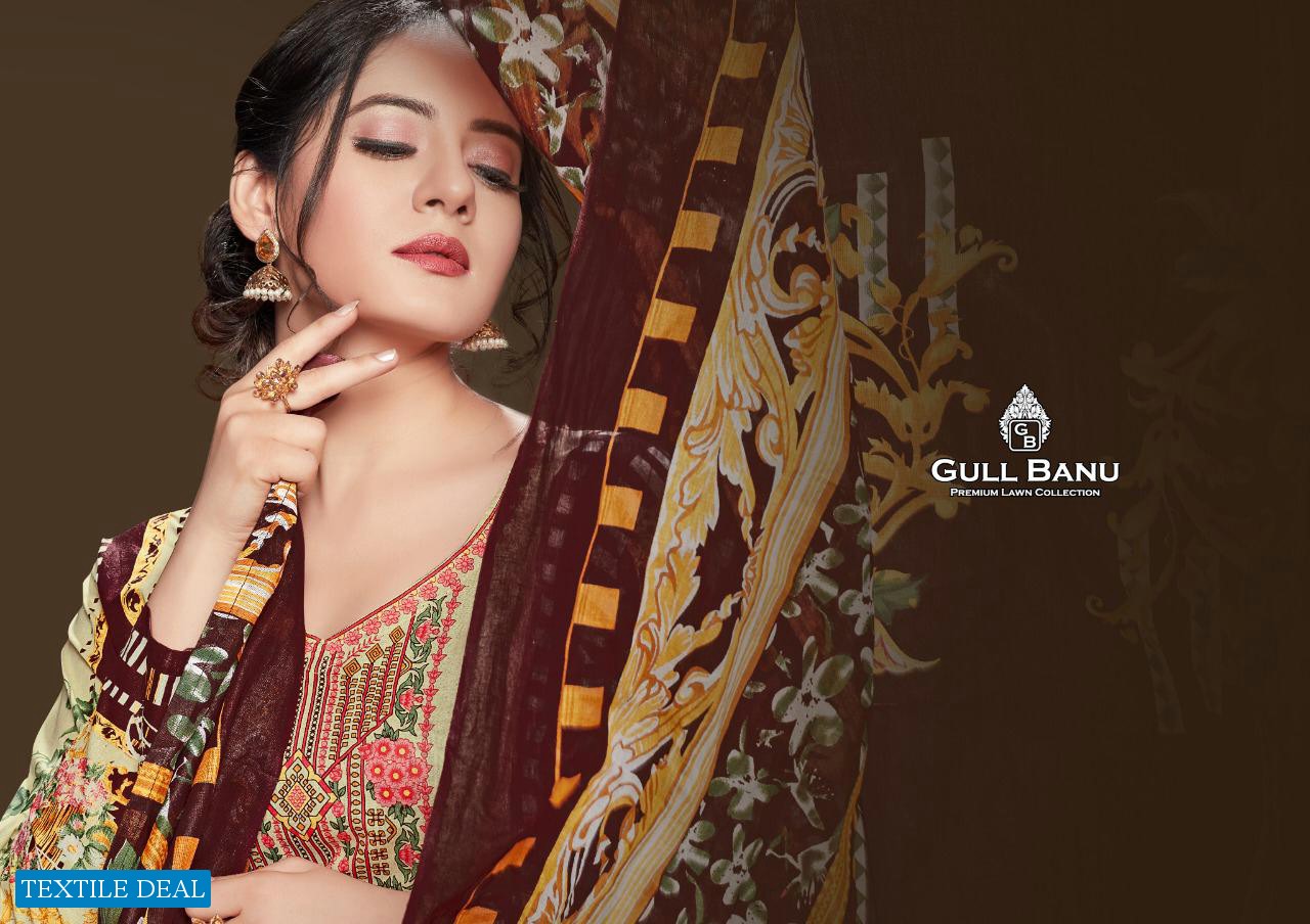 Gull Banu Vol-2 Wholesale Lawn Printed Dress Material