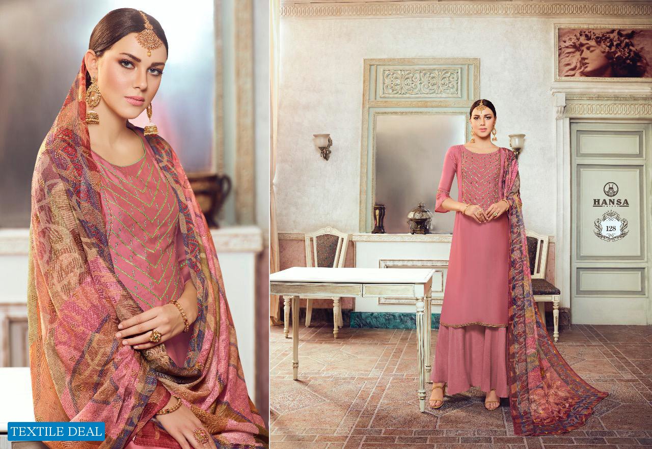 HANSA HUSNA ARA HRIDYA SATIN GEORGETTE EMBROIDERY SALWAR KAMEEZ