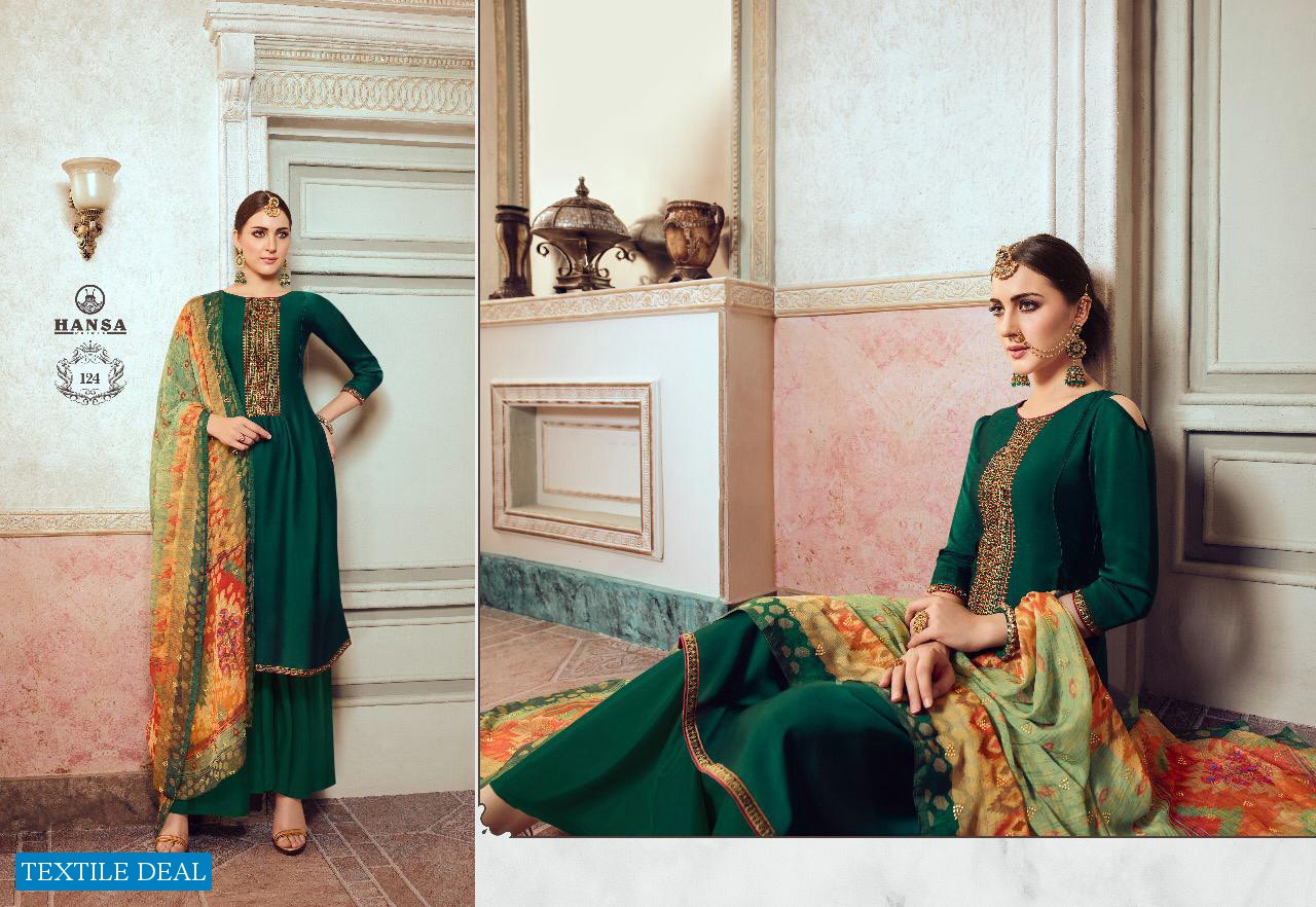 HANSA HUSNA ARA HRIDYA SATIN GEORGETTE EMBROIDERY SALWAR KAMEEZ