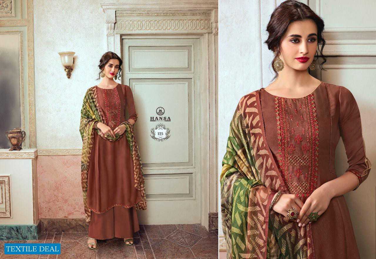 HANSA HUSNA ARA HRIDYA SATIN GEORGETTE EMBROIDERY SALWAR KAMEEZ