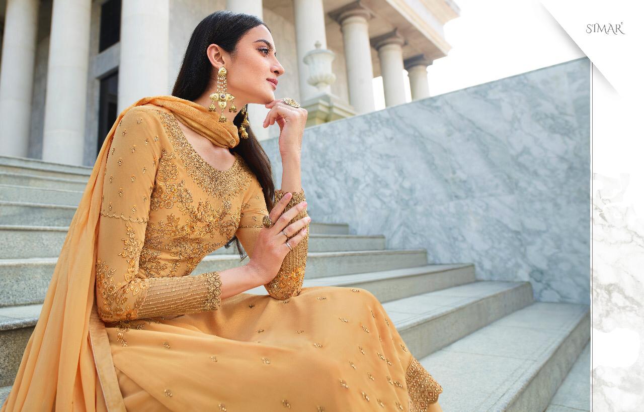 HEENAZ VOL 2 BY GLOSSY SIMAR PURE GEORGETTE WITH EMBROIDERY PARTY WEAR DESIGNER SALWAR SUIT