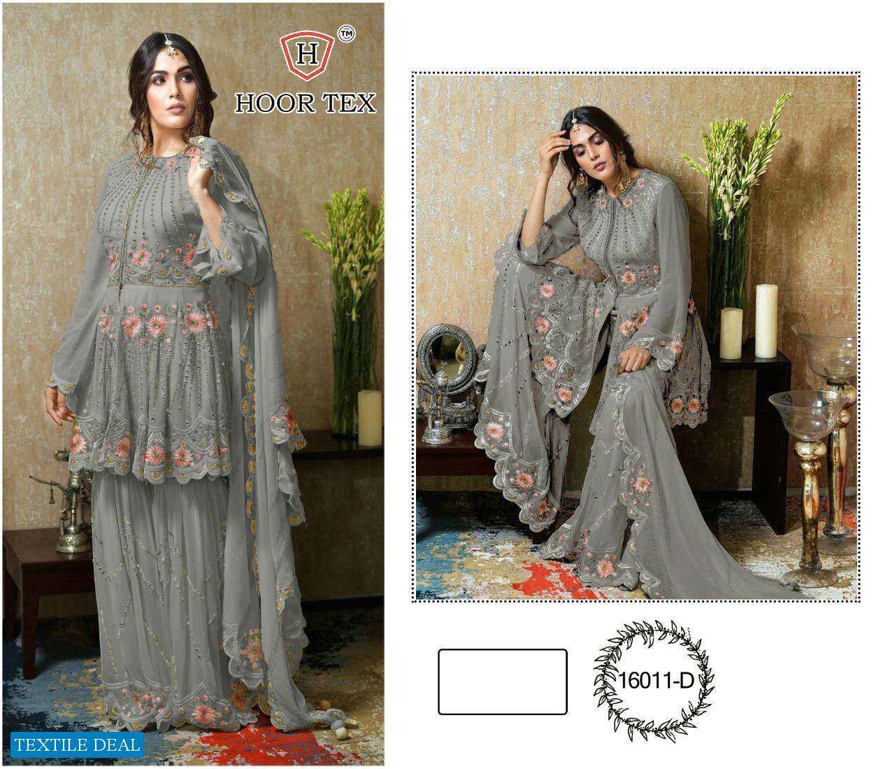 HOOR TEX NAFIZA COLOR GOLD VOL 15 GEORGETTE PAKISTANI SALWAR KAMEEZ