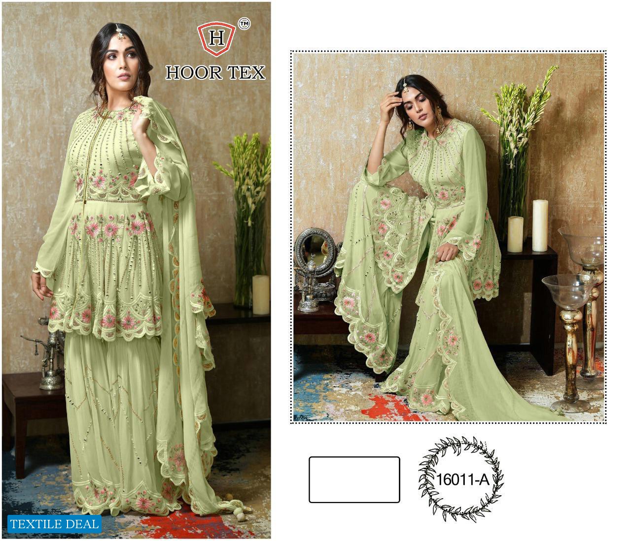 HOOR TEX NAFIZA COLOR GOLD VOL 15 GEORGETTE PAKISTANI SALWAR KAMEEZ