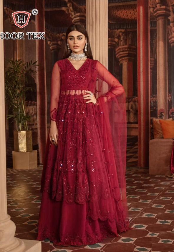 HOOR TEX SENORITA VOL 1 PAKISTANI STYLE NETT EMBROIDERED SUITS