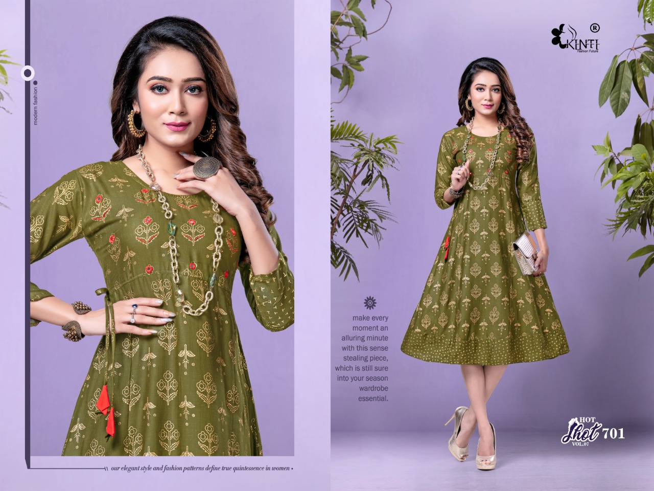 HOT SHOT VOL 7 BY KINTI RAYON SLUB LATEST CASUAL WEAR KURTI AT LOWEST RATE