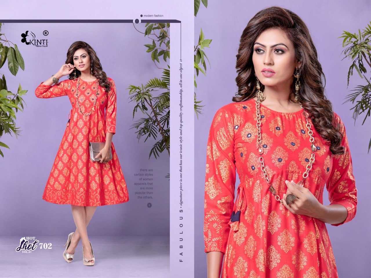 HOT SHOT VOL 7 BY KINTI RAYON SLUB LATEST CASUAL WEAR KURTI AT LOWEST RATE