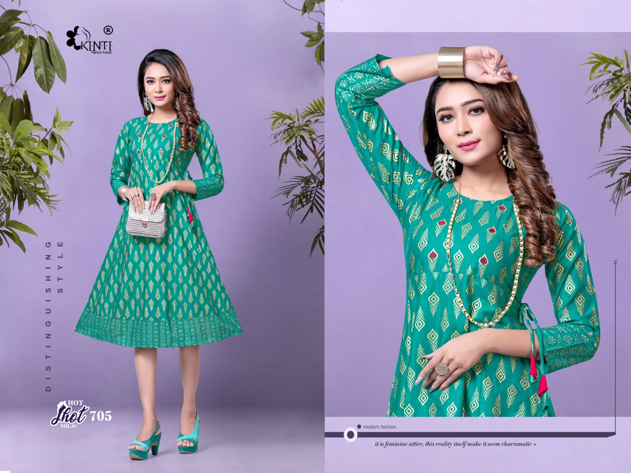 HOT SHOT VOL 7 BY KINTI RAYON SLUB LATEST CASUAL WEAR KURTI AT LOWEST RATE