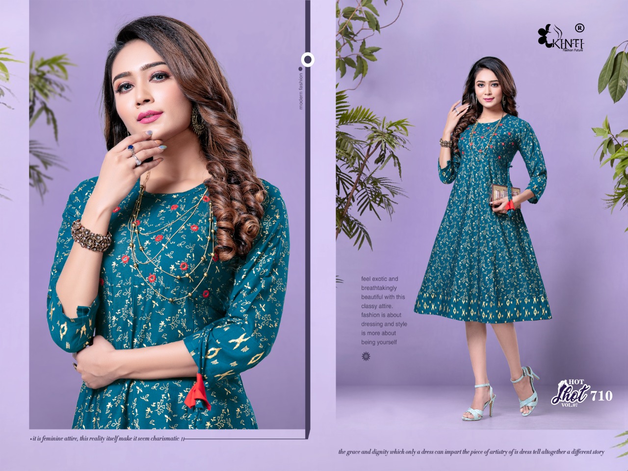 HOT SHOT VOL 7 BY KINTI RAYON SLUB LATEST CASUAL WEAR KURTI AT LOWEST RATE