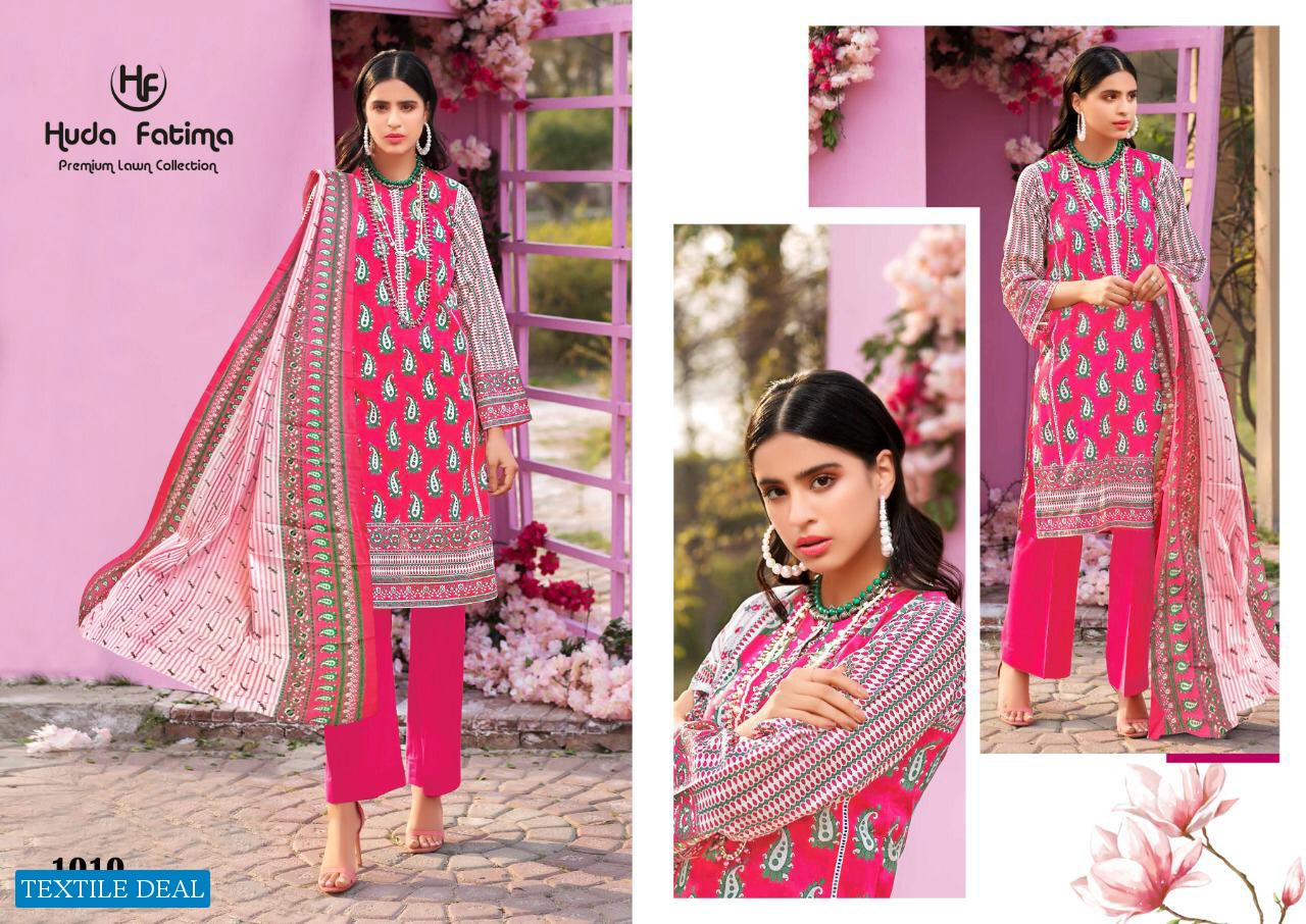 HUDA FATIMA PREMIUM LAWN COLLECTION VOL 1 PURE CAMBRIC CASUAL WEAR SALWAR SUITS