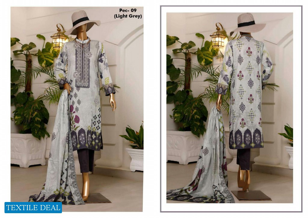HZ Textile Premium Digital Embroidered Collection Wholesale branded Pakistani Salwar Suits