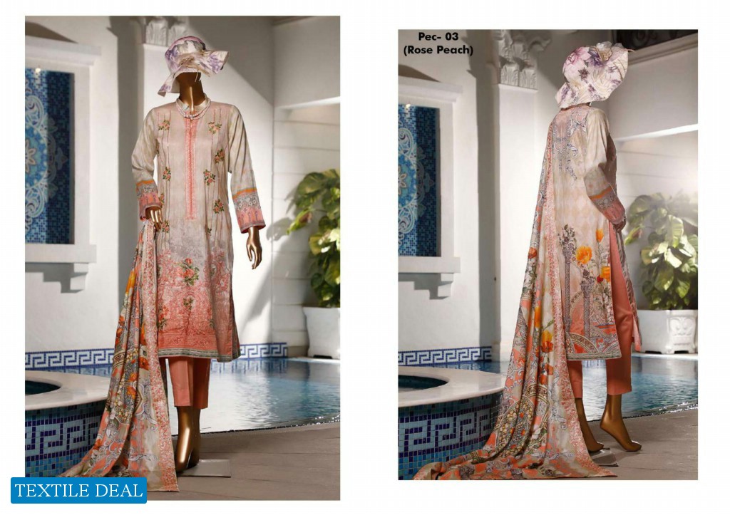 HZ Textile Premium Digital Embroidered Collection Wholesale branded Pakistani Salwar Suits