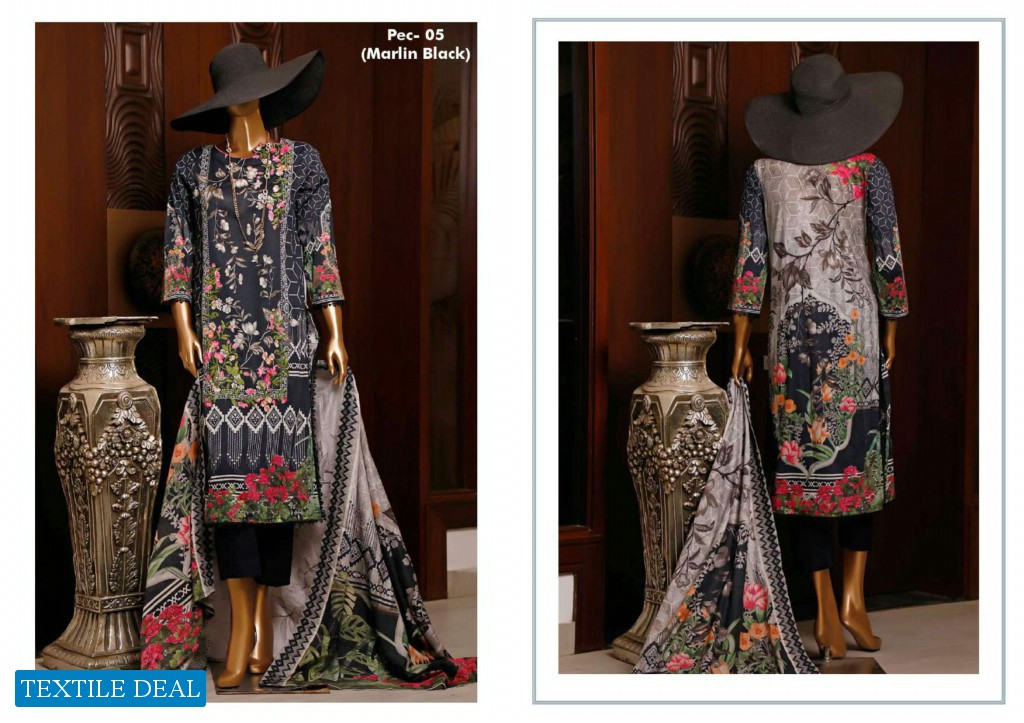 HZ Textile Premium Digital Embroidered Collection Wholesale branded Pakistani Salwar Suits