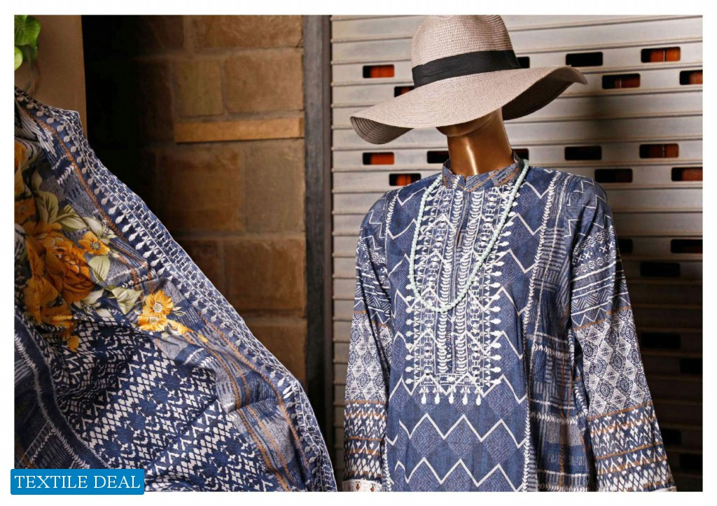 HZ Textile Premium Digital Embroidered Collection Wholesale branded Pakistani Salwar Suits