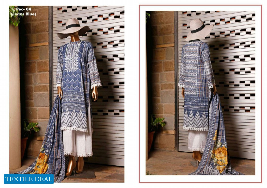 HZ Textile Premium Digital Embroidered Collection Wholesale branded Pakistani Salwar Suits