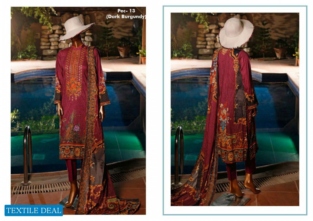 HZ Textile Premium Digital Embroidered Collection Wholesale branded Pakistani Salwar Suits