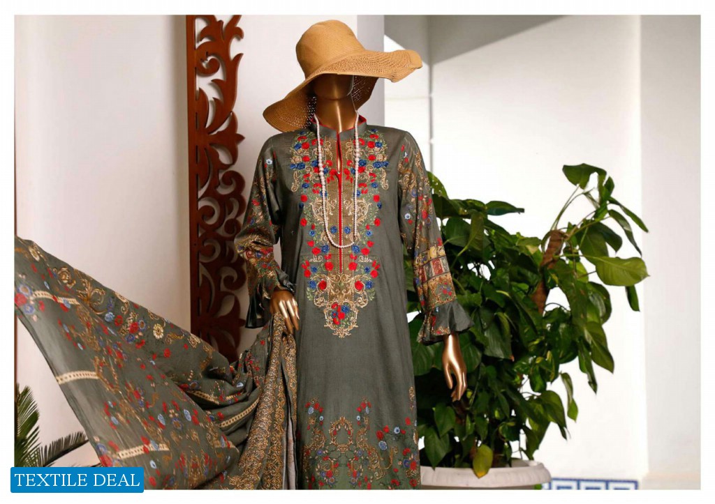 HZ Textile Premium Digital Embroidered Collection Wholesale branded Pakistani Salwar Suits