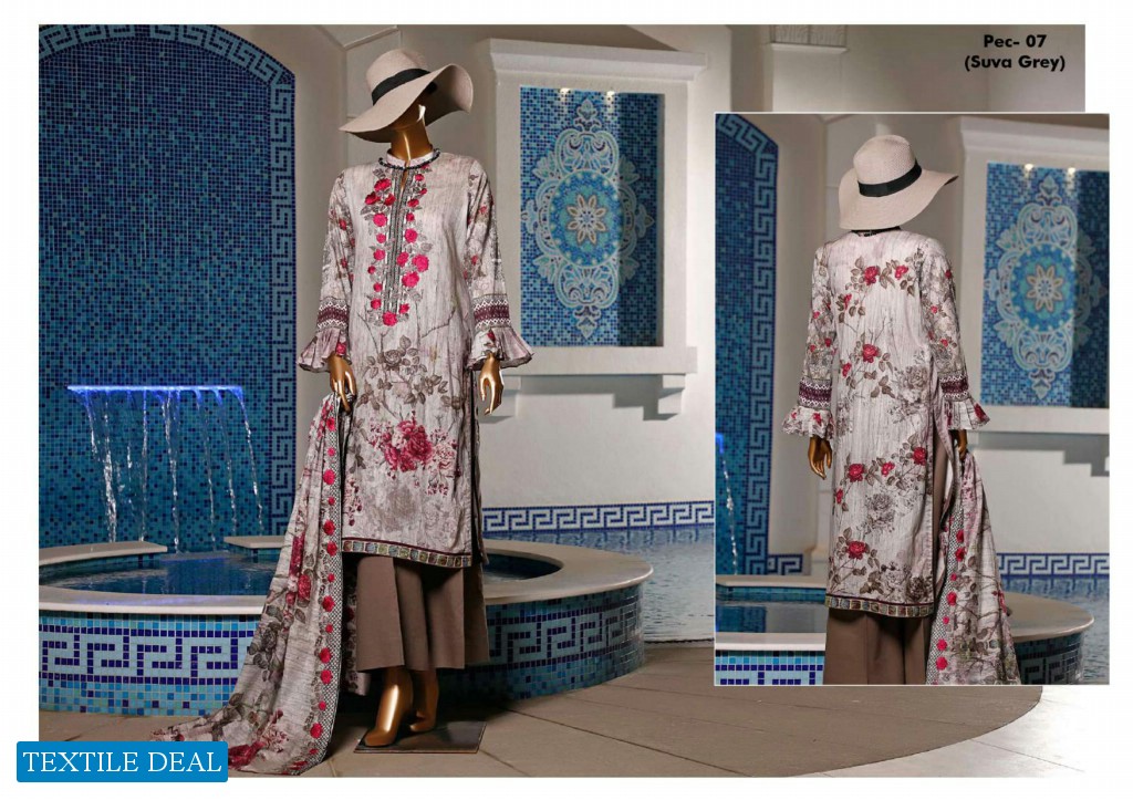 HZ Textile Premium Digital Embroidered Collection Wholesale branded Pakistani Salwar Suits