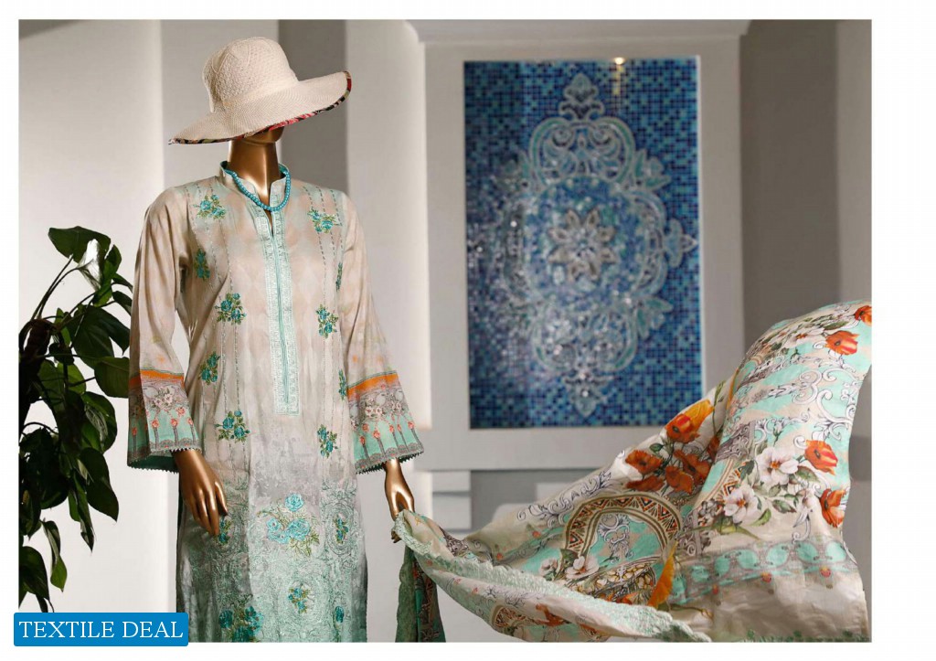 HZ Textile Premium Digital Embroidered Collection Wholesale branded Pakistani Salwar Suits