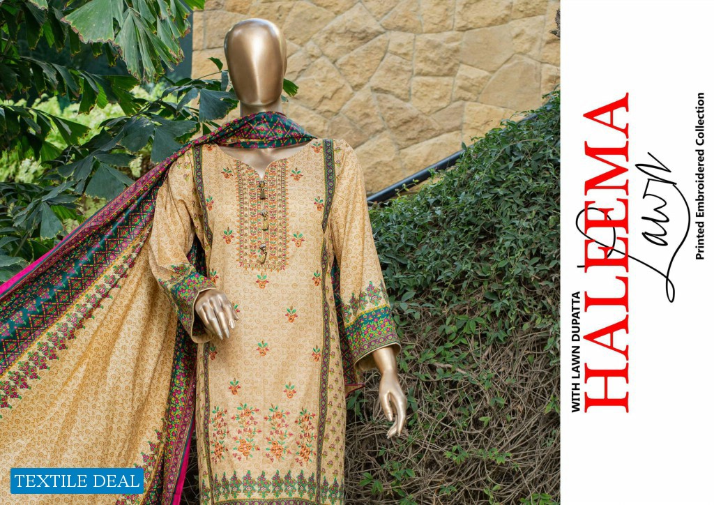 Haleema Designer embroidery 2020 Wholesale Pakistani Dress