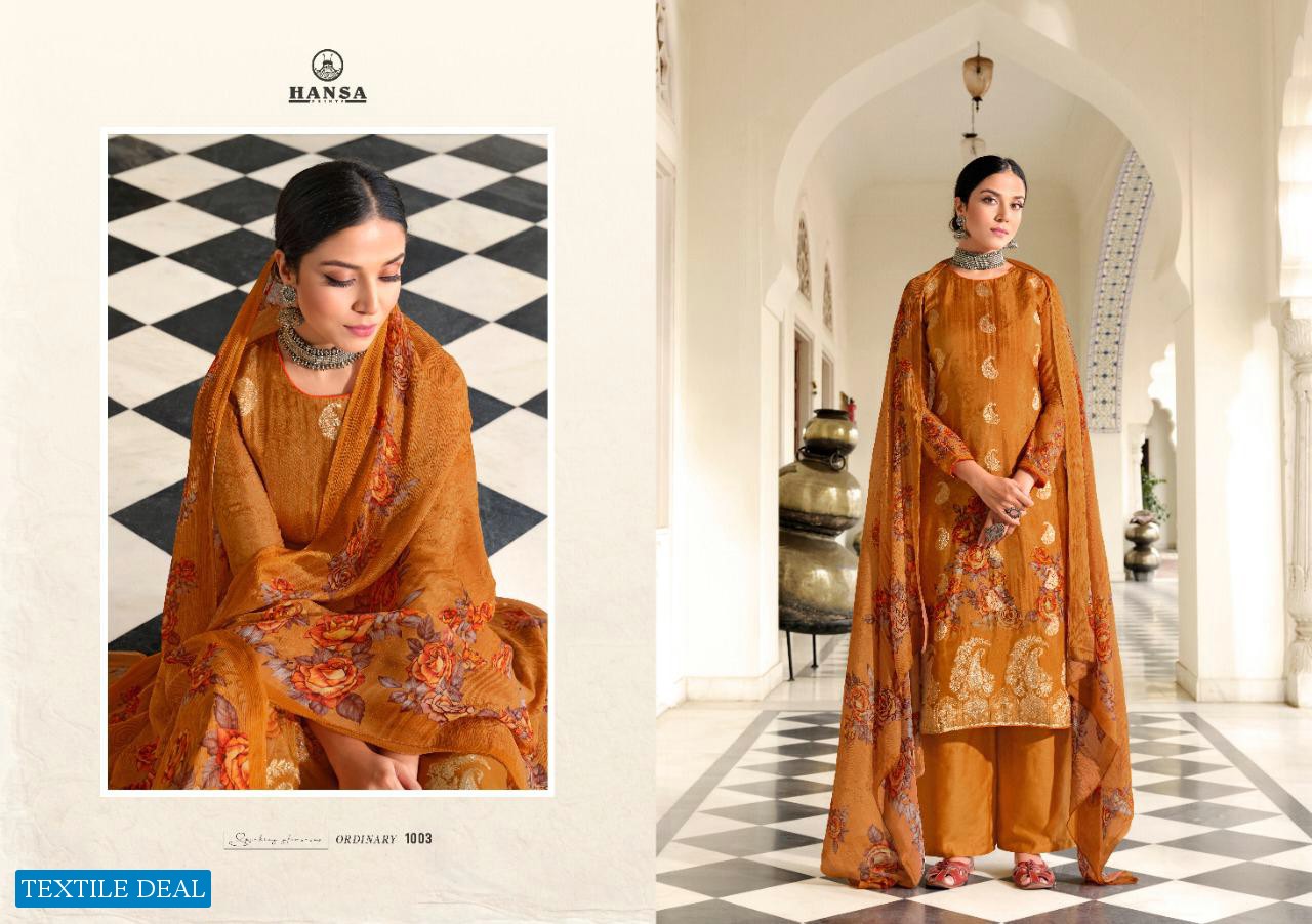 Hansa Banaras Vritcc Wholesale Pure Dola Jacquard Salwar Kameez