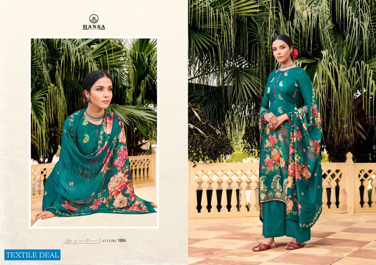 Hansa Banaras Vritcc Wholesale Pure Dola Jacquard Salwar Kameez