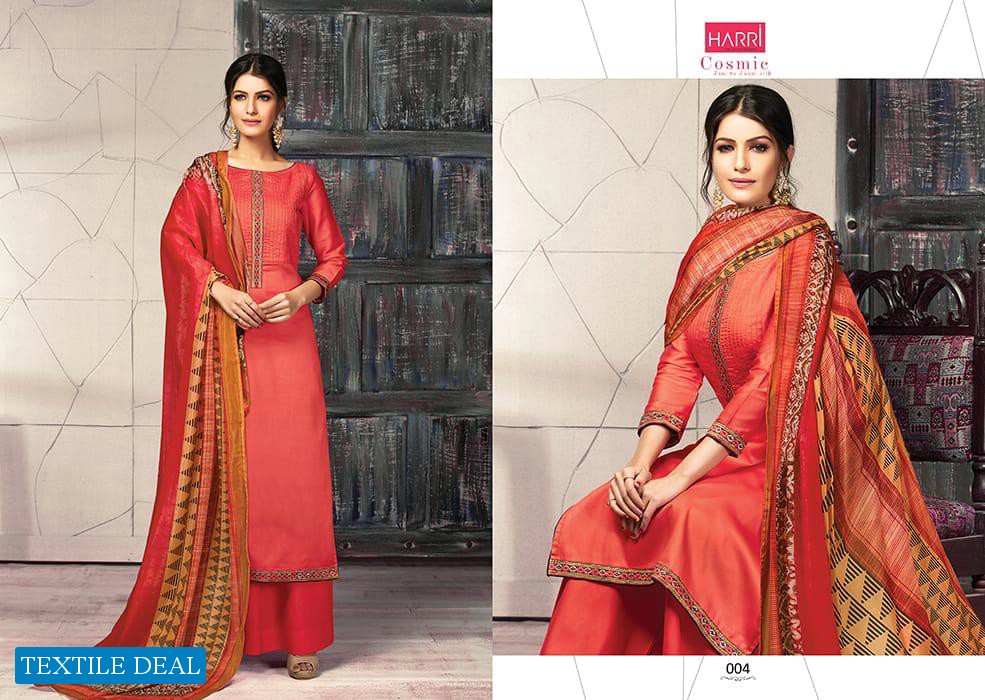 Harri Cosmic Wholesale Pure Jam Silk Dress Material