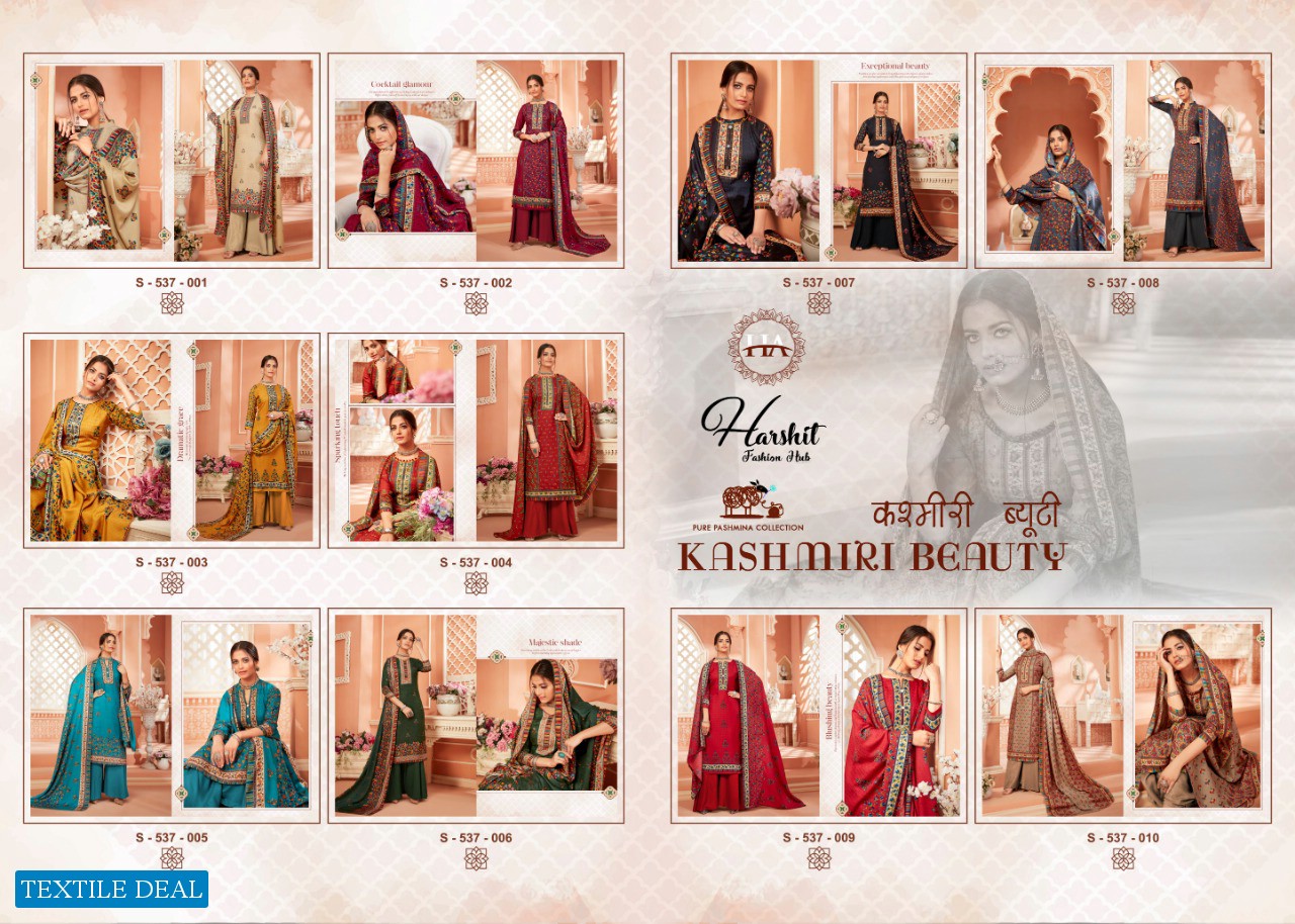 Harshit Kashmiri Beauty Wholesale Shopping Wool Pashmina Dress Material