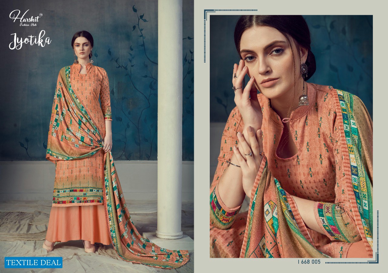 Harshit jyotika Wholesale Shopping Pure Wool Pashmina Dress Material