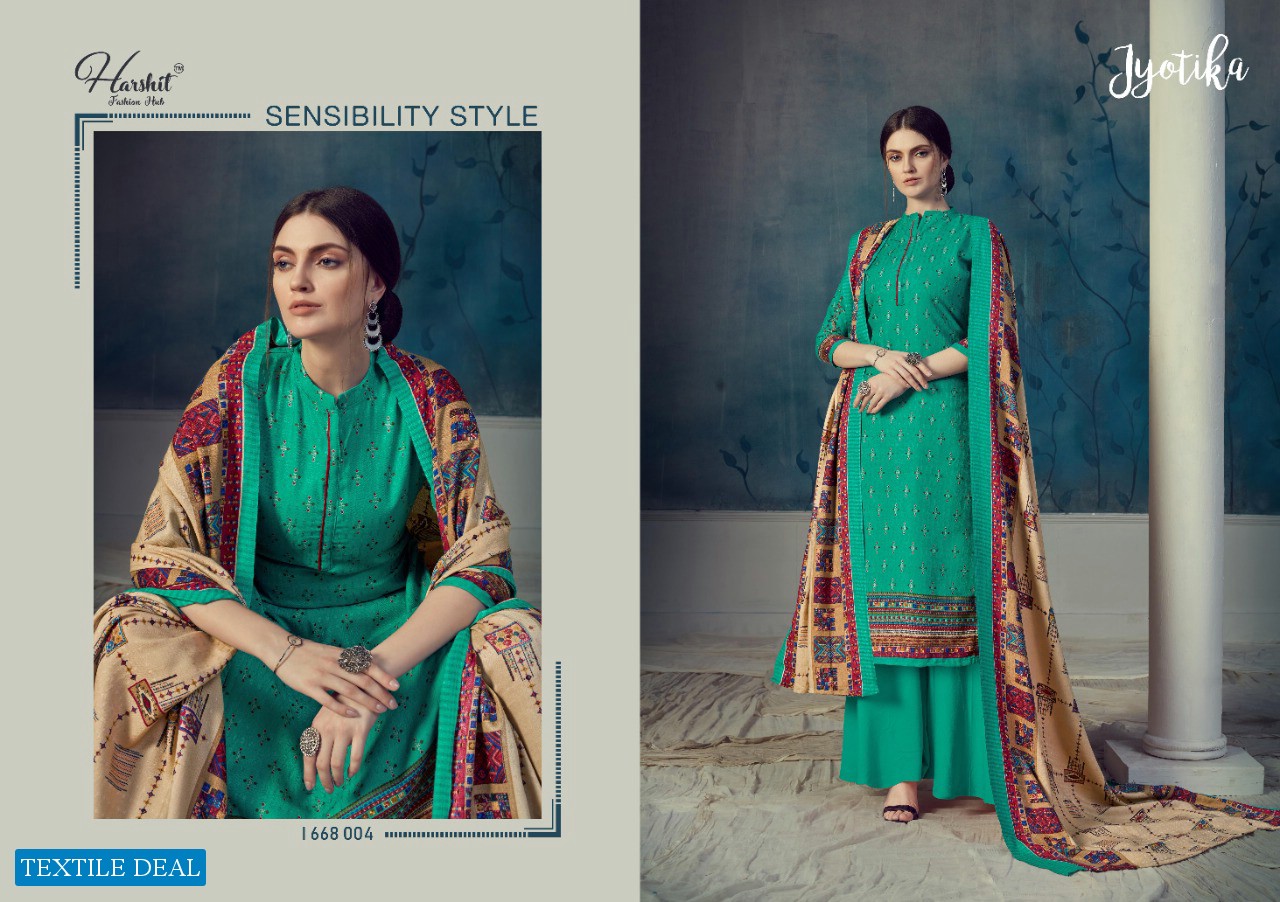 Harshit jyotika Wholesale Shopping Pure Wool Pashmina Dress Material