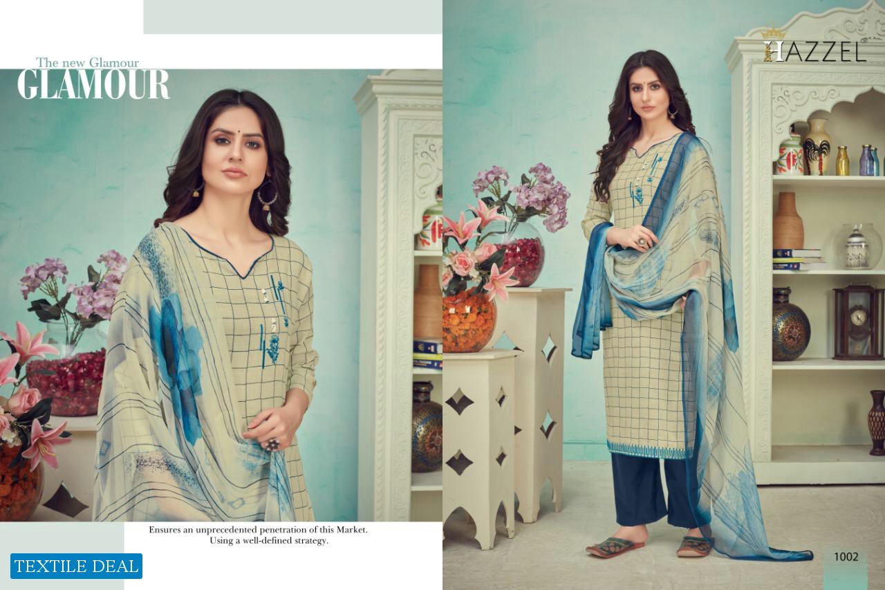 Hazzel Gulzar Wholesale Muslin Printed Dress Material