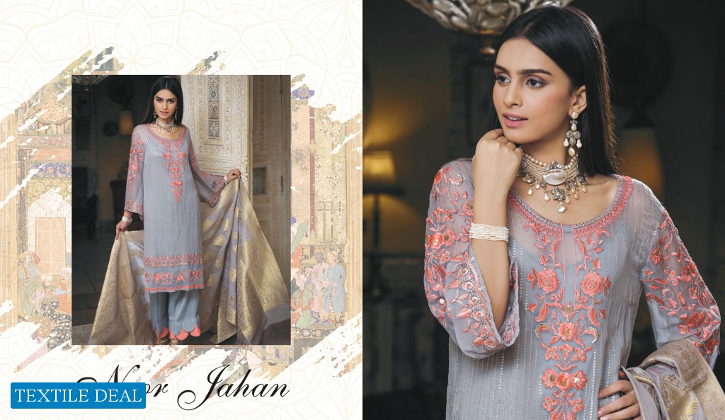 Honey Waqar Malika Serena Occasion Wear Chiffon Collection Wholesale Pakistani Dress