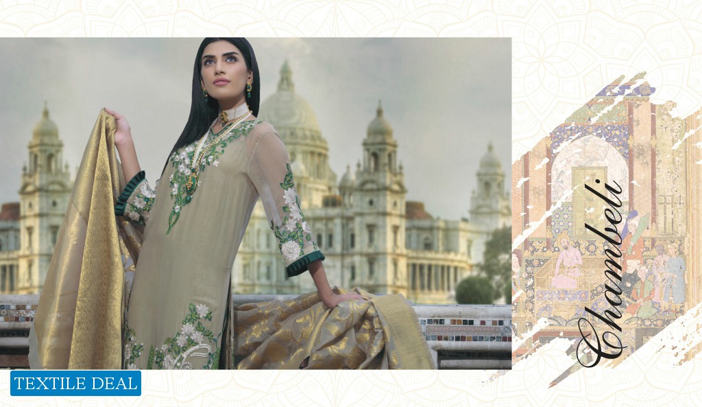 Honey Waqar Malika Serena Occasion Wear Chiffon Collection Wholesale Pakistani Dress
