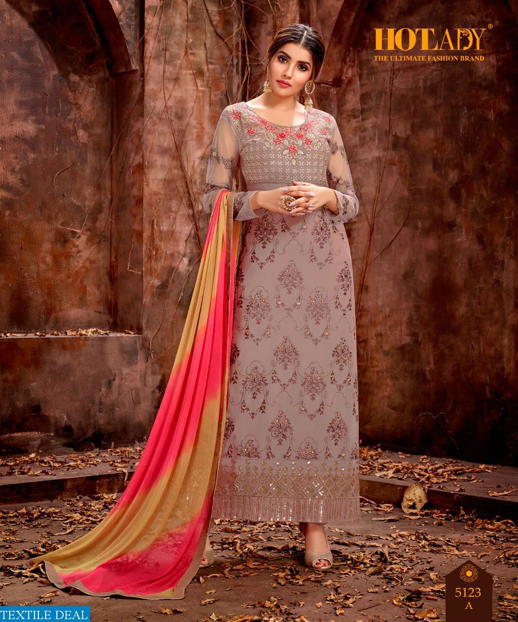 Hotlady Mishti 5123 Colour Wholesale Festive Straight Salwar kameez