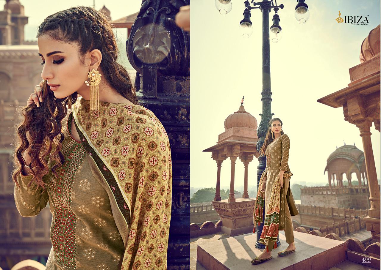 IBIZA LAUNCHING PATOLA BANARASI JACQUARD CLASSICAL SUIT AND SALWAR KAMEEZ