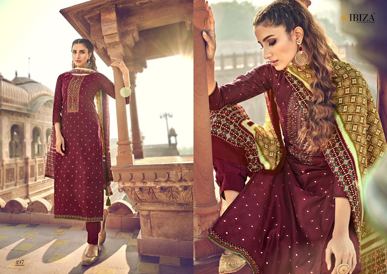 IBIZA LAUNCHING PATOLA BANARASI JACQUARD CLASSICAL SUIT AND SALWAR KAMEEZ