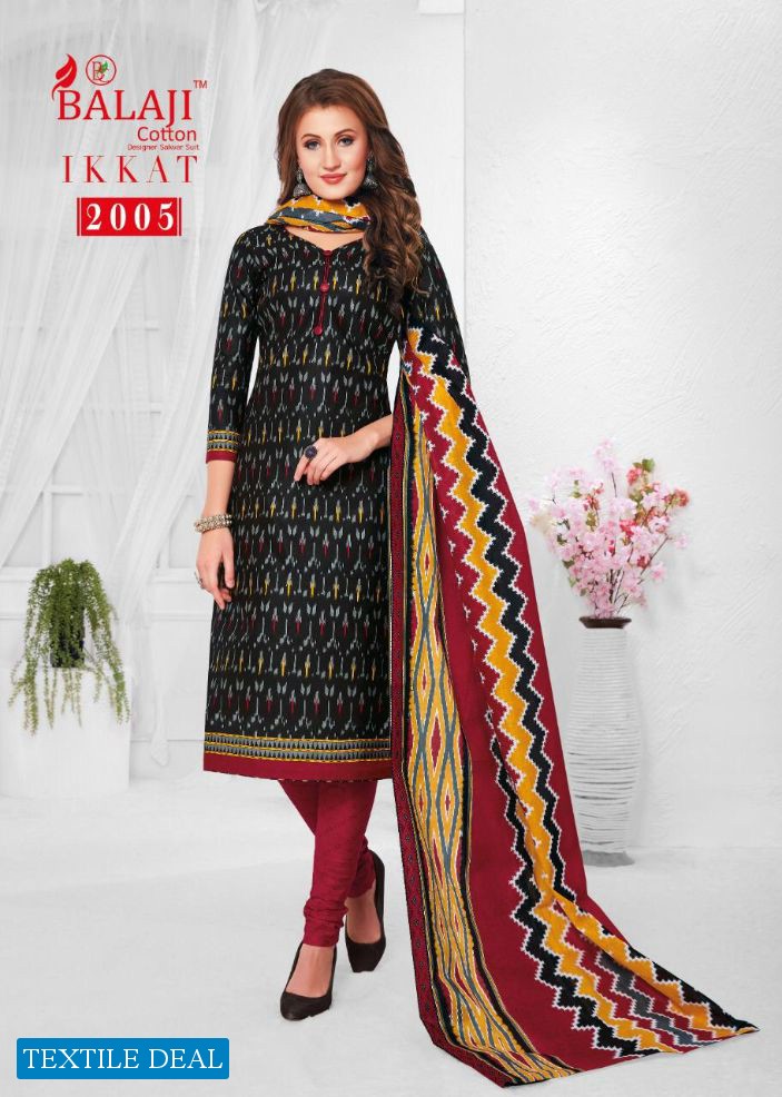 IKKAT VOL 2 BY BALAJI COTTON CASUAL WEAR DRESS MATERIALS WHOLESALER
