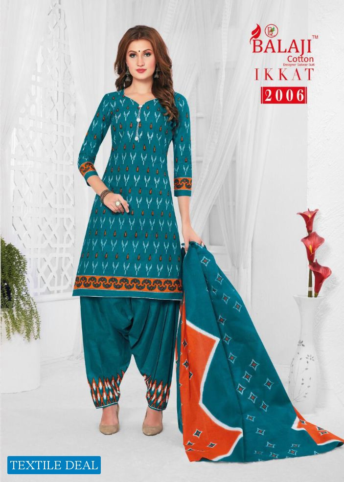 IKKAT VOL 2 BY BALAJI COTTON CASUAL WEAR DRESS MATERIALS WHOLESALER