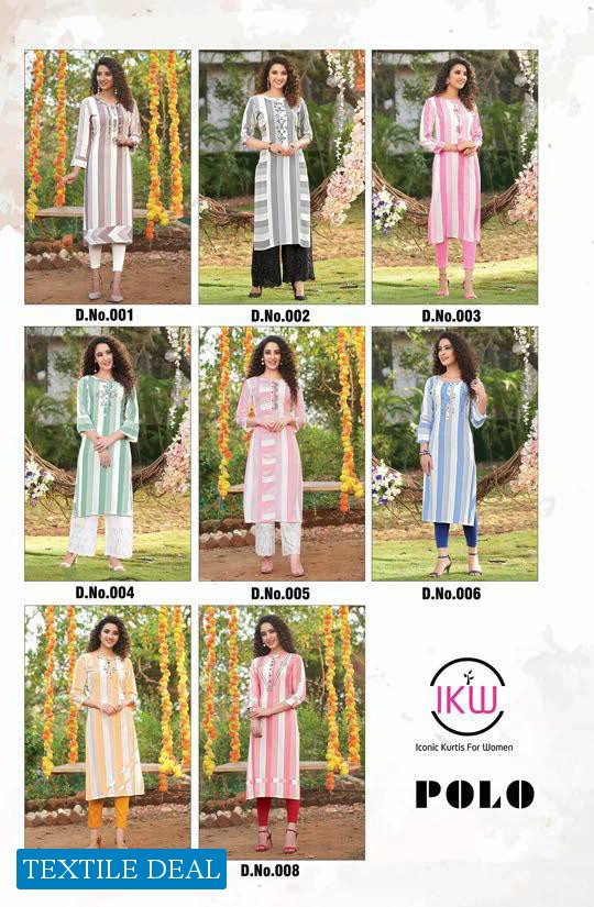 IKW Polo Wholesale Shopping Full stitched Hand touch Kurtis