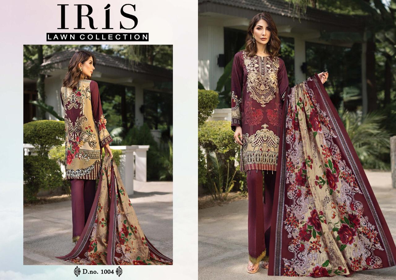 IRIS LAWN COLLECTION CASUAL WEAR PAKISTANI LAWN SALWAR SUIT SELLER