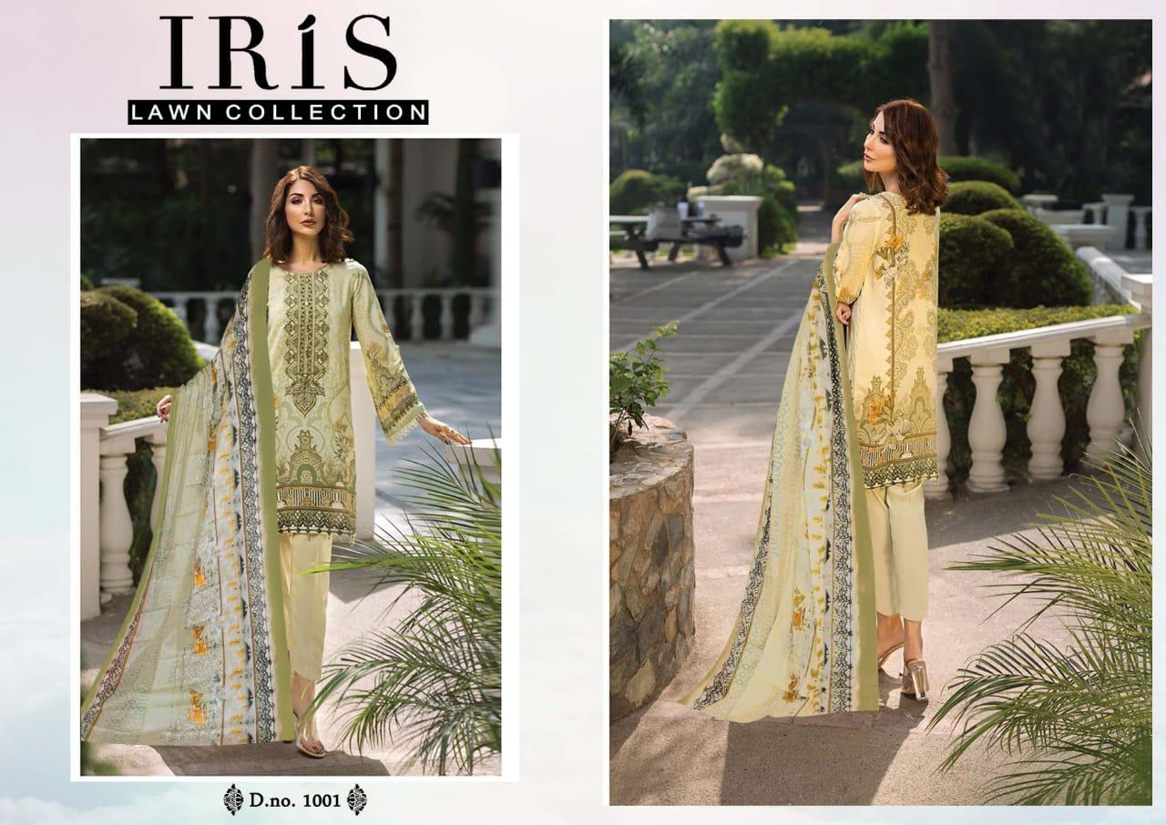 IRIS LAWN COLLECTION CASUAL WEAR PAKISTANI LAWN SALWAR SUIT SELLER