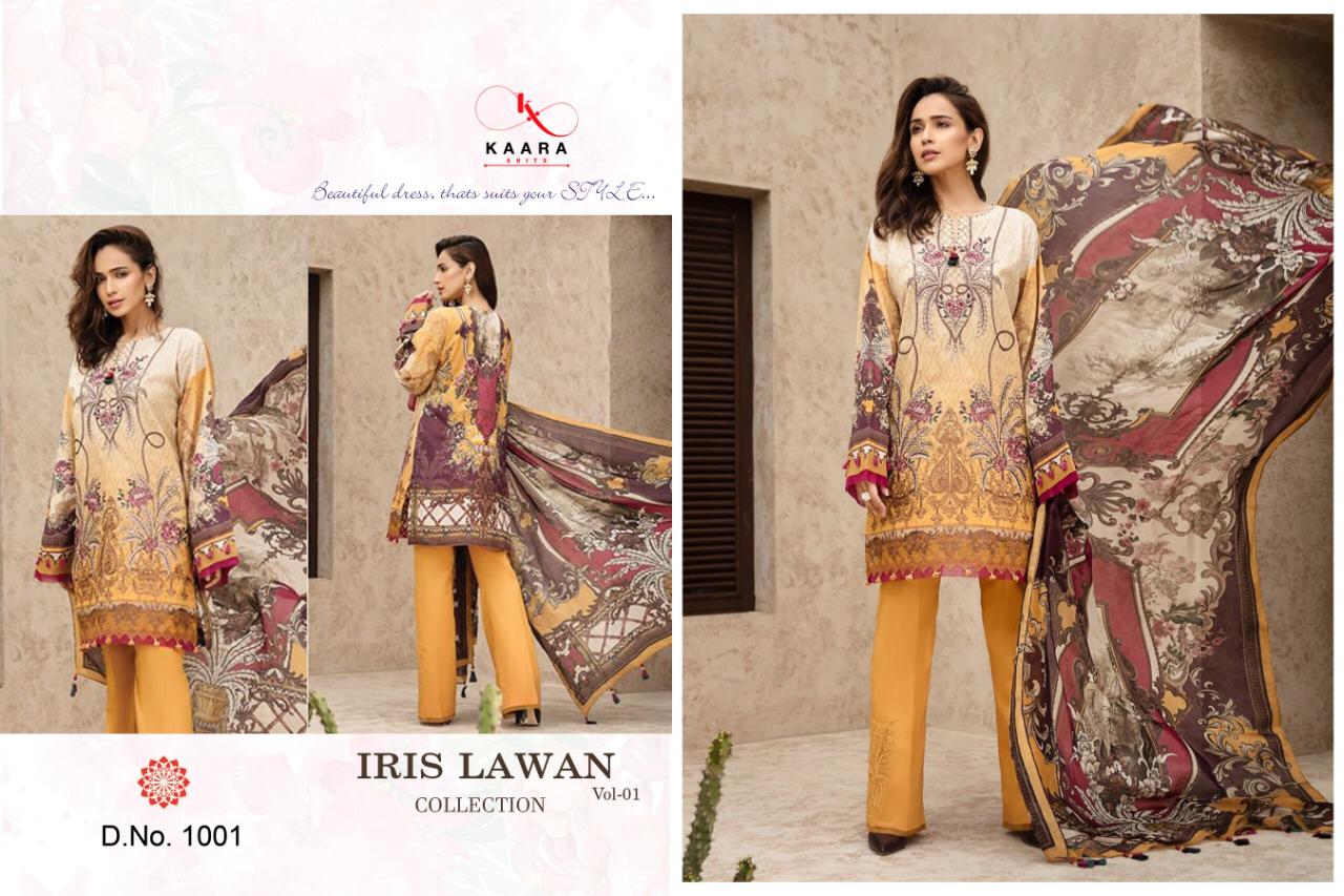 IRIS VOL 1 KAARA SUITS JAM SILK PAKISTANI DRESS MATERIALS CONCEPT