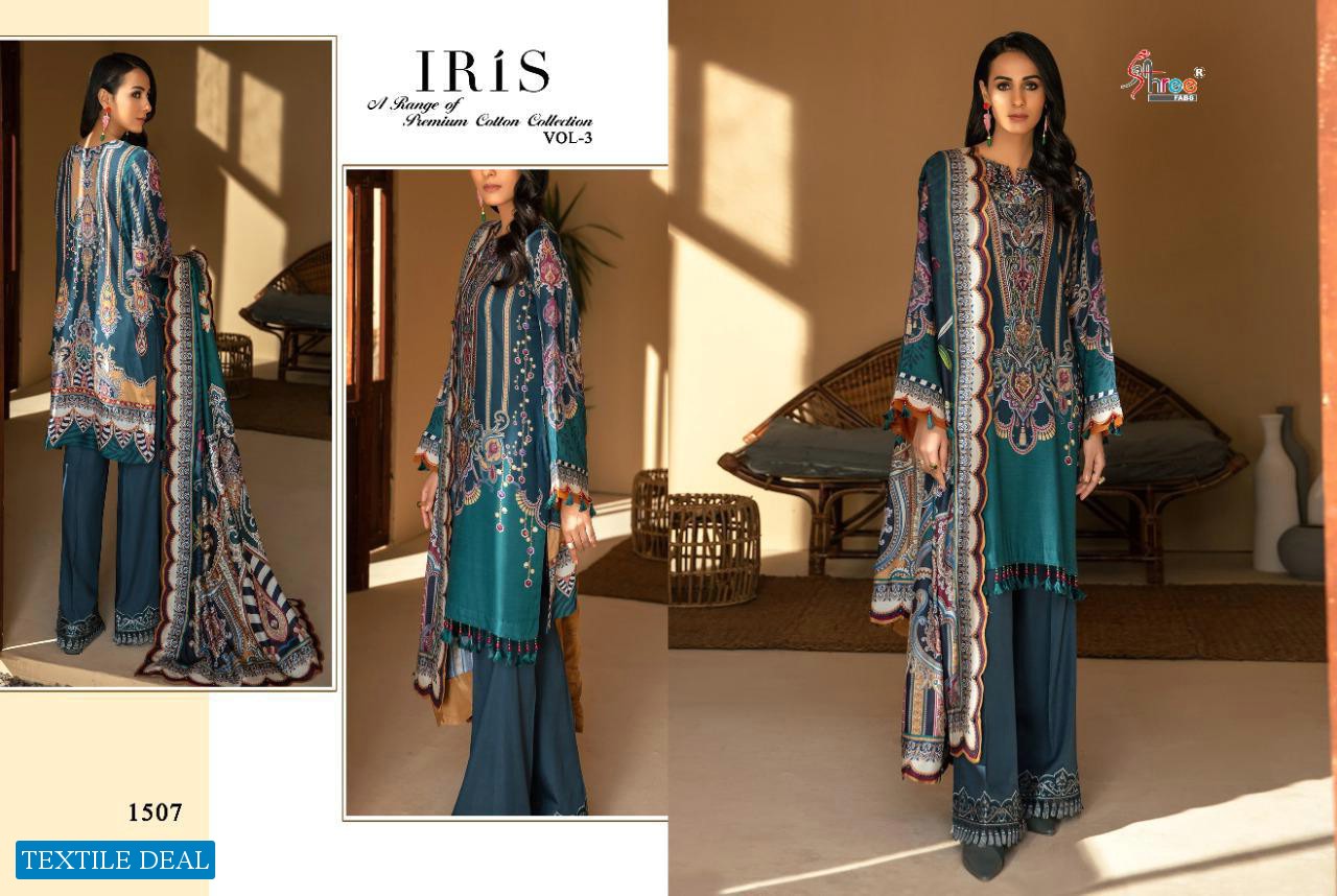 IRIS VOL 3 BY SHREE FAB JAM COTTON PRINT PAKISTANI SALWAR KAMEEZ CONCEPT IN SURAT MARKET