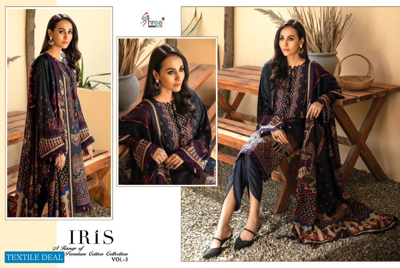 IRIS VOL 3 BY SHREE FAB JAM COTTON PRINT PAKISTANI SALWAR KAMEEZ CONCEPT IN SURAT MARKET