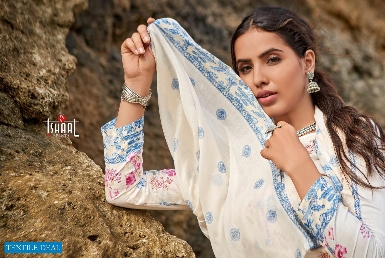 ISHAAL PRINTS GULMOHAR VOL 14 LAWN PRINTED LADIES SUITS WHOLESALER EXPORTER