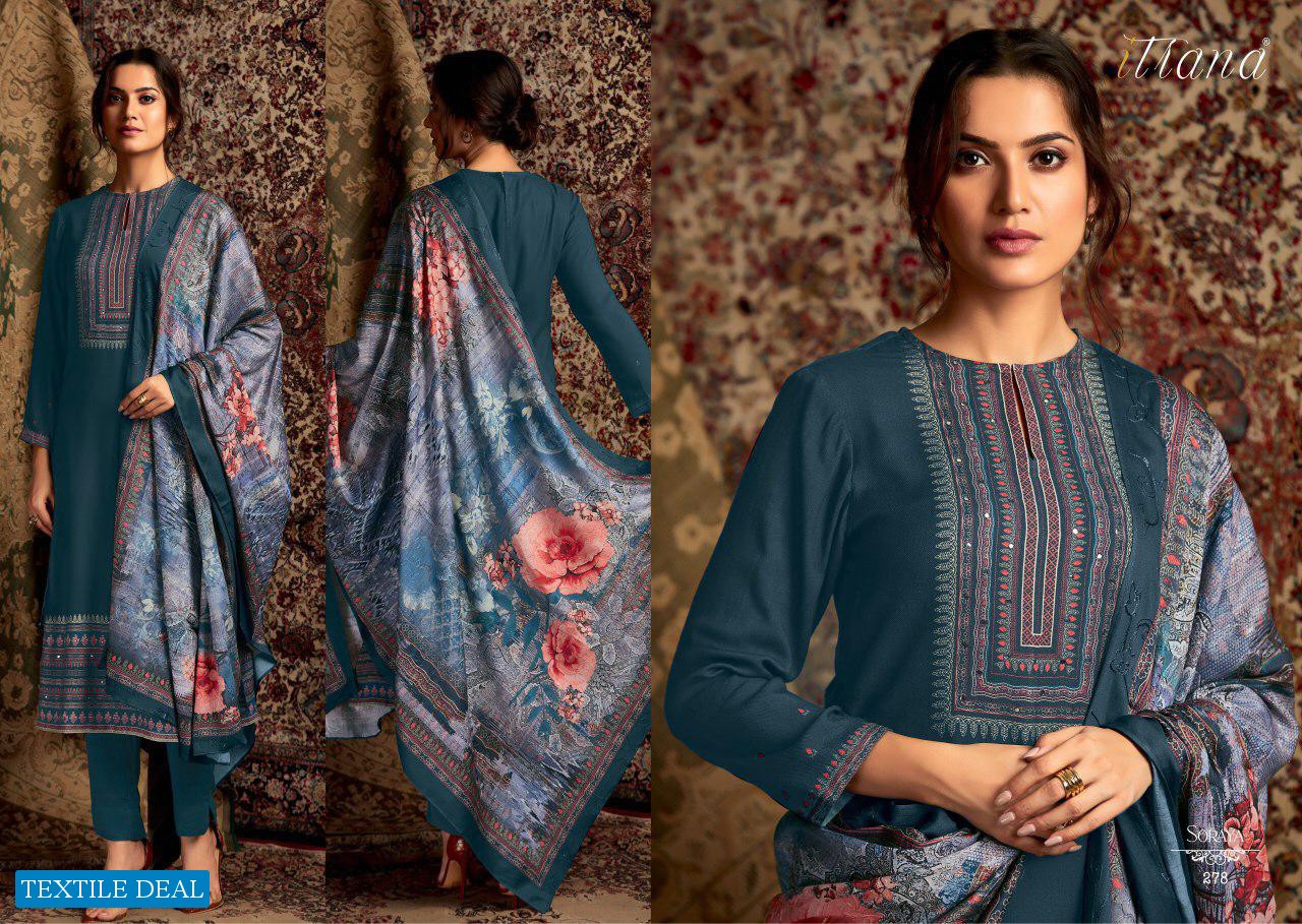 ITRANA BY SAHIBA SORAYA PASHMINA DIGITAL PRINT EXCLUSIVE WINTER COLLECTIONS SUITS EXPORTER IN INDIA