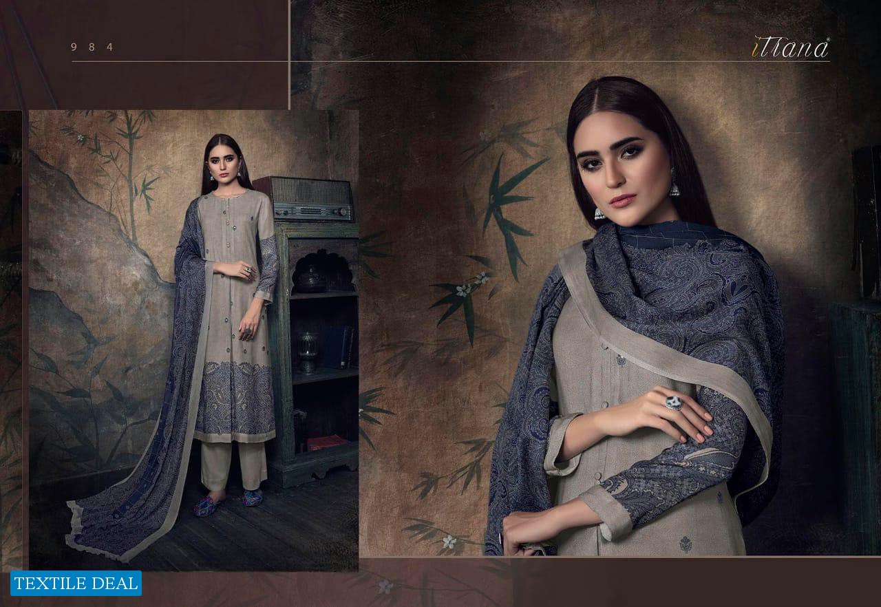 ITRANA PAISLEY VISCOSE MODAL DIGITAL PRINT WITH HANDWORK DRESS DESIGNS COLLECTION