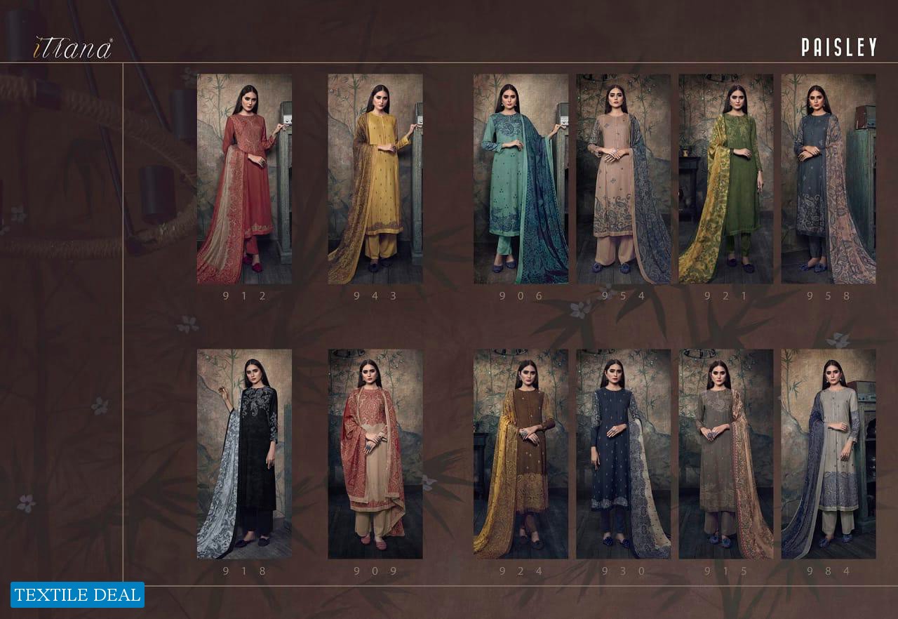 ITRANA PAISLEY VISCOSE MODAL DIGITAL PRINT WITH HANDWORK DRESS DESIGNS COLLECTION