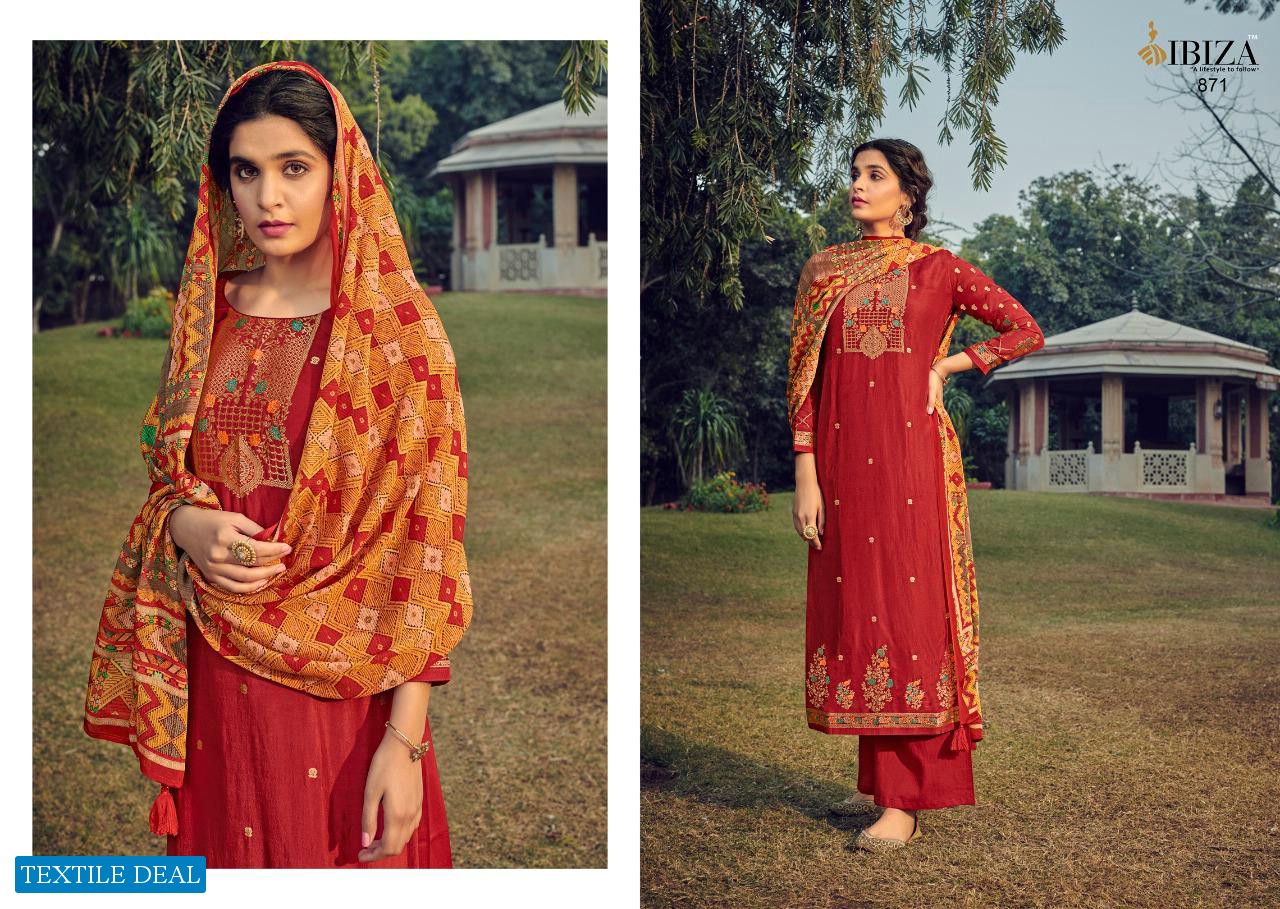 Ibiza Hunar Wholesale Pure VIscose Straight Salwar Kameez
