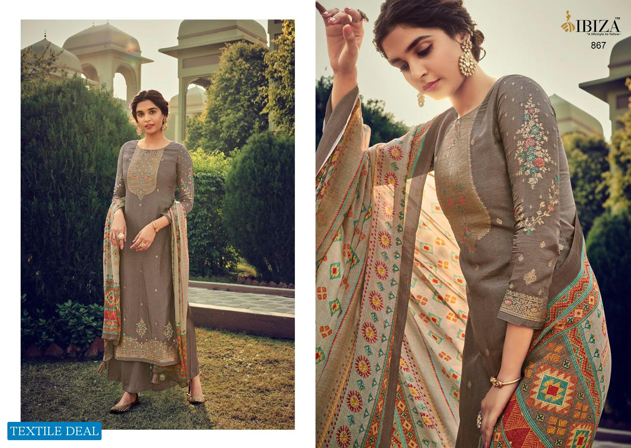 Ibiza Hunar Wholesale Pure VIscose Straight Salwar Kameez